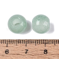 天然アベンチュリンのヨーロピアンビーズ  スムーズなラウンド  大穴ビーズ  10x8.5mm  穴：4mm&nbsp;G-Q607-02H