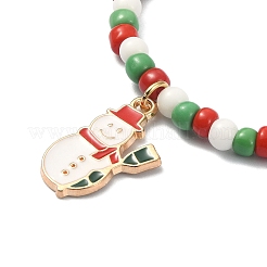 5 шт. 5 стильных браслета из стеклянных семян BJEW-TA00274