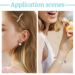 210 шт. 12 вида прозрачных акриловых бусин с эффектом кракле DACR-YW0001-02