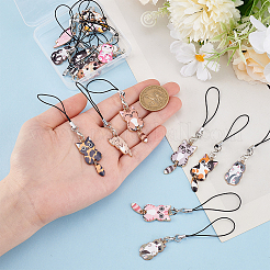 Мобильные ремешки из сплава эмали&nbsp;HJEW-HY00008