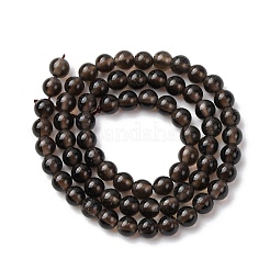 Природный дымчатый кварц нитей бисера&nbsp;G-Z116-A03-3mm