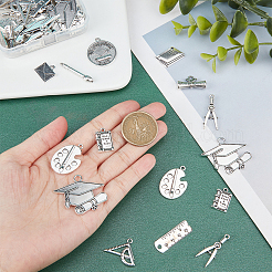 72 шт. 12 подвески из сплава в тибетском стиле на тему выпускного&nbsp;TIBE-SC0001-71