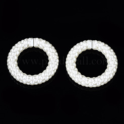 Ccb пластиковые соединительные кольца с имитацией жемчуга&nbsp;CCB-Q091-013