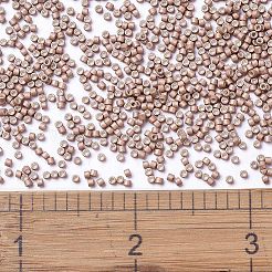 MIYUKIデリカビーズ  シリンダー  日本製シードビーズ  11/0  (db1165) 亜鉛メッキマットマスカット  1.3x1.6mm  穴：0.8mm  約10000個/袋  50 G /袋&nbsp;SEED-X0054-DB1165