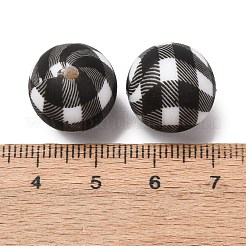 Perles en silicone imprimées écologiques de qualité alimentaire&nbsp;SIL-A013-01A-18