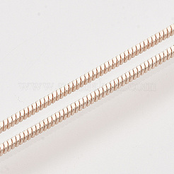 Fabrication de collier de chaîne de serpent carré en laiton&nbsp;X-MAK-T006-10A-RG