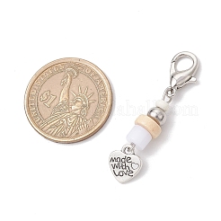 Подвеска в форме сердца из сплава в тибетском стиле HJEW-JM03348