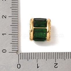 Perline europee in vetro e acciaio inossidabile 304&nbsp;FIND-E059-03D