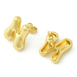 Серьги из латуни с покрытием стойки EJEW-S222-01G-N