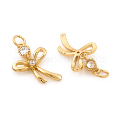 Латунные микро проложить кубического циркония подвески ZIRC-G169-10G