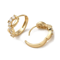 Orecchini a cerchio in ottone&nbsp;EJEW-L271-15KCG-05