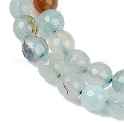 Brins de perles d'agate naturelle (teintes et chauffées)&nbsp;G-G079-A08-03