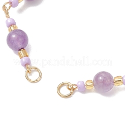 Изготовление браслетов-цепочек из синтетической бирюзы&nbsp;AJEW-MZ00009