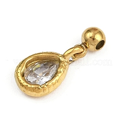 Подвески из нержавеющей стали 304 с кубическим цирконием&nbsp;STAS-L296-12G