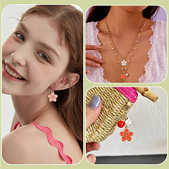 30шт 3 стиля светлые позолоченные подвески из сплава с эмалью&nbsp;ENAM-TA0003-23