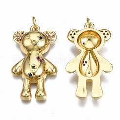 Латунные микро проложить кубического циркония подвески ZIRC-Q200-018-NF