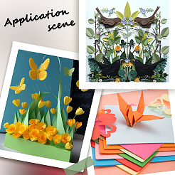 50 cartulina de papel artesanal tamaño A4&nbsp;DIY-SP0003-11F