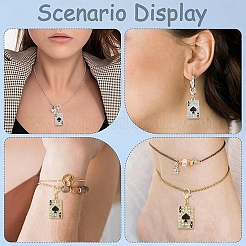 12pcs décorations de pendentif en strass en alliage&nbsp;HJEW-YW00546