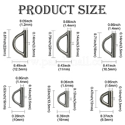 24 шт. 24-х стилевых сплавных D-образных колец&nbsp;FIND-CJ0004-31