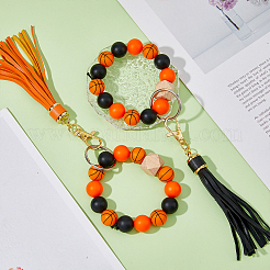 Набор для самостоятельного изготовления баскетбольного брелока-браслета&nbsp;DIY-HY0001-44