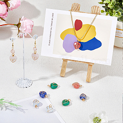 2 комплект из 5 стилей подвесок из натуральных и синтетических камней FIND-FH0005-65