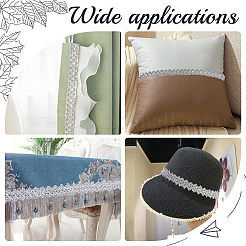 Филигранная кружевная отделка из полиэстера&nbsp;OCOR-WH0074-96B