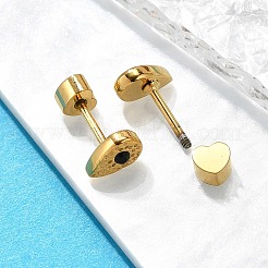 Серьги-гвоздики из нержавеющей стали 304 с ионным покрытием (IP) EJEW-A118-19G-01