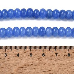 Gefärbt natürlichen weißen Jade Perlen Stränge&nbsp;GG-CBA9281-A09-5x8mm