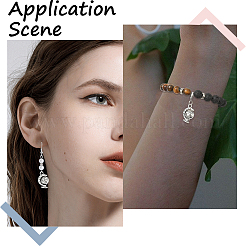 36 шт. подвески из сплава теллуриона в тибетском стиле&nbsp;TIBEP-SC0003-30