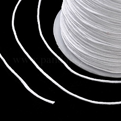 木綿糸ワックスコード  ホワイト  1mm  約176ヤード/ロール&nbsp;YC-R003-1.0mm-101-B