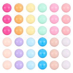 120pcs 12 perles acryliques opaques de style&nbsp;MACR-BT0001-03