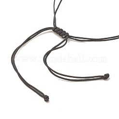 Braccialetto di perline intrecciate a disco pi con pietre preziose naturali per donna&nbsp;BJEW-JB08307