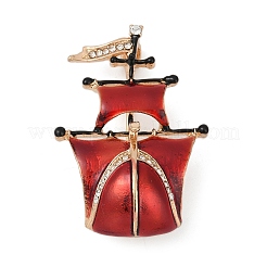 Эмалевые значки парусная лодка&nbsp;LS-JEWB-D303-03G