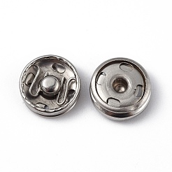 Boutons-pression en acier inoxydable 202 anti-ternissement&nbsp;LS-BUTT-I017-01A-P