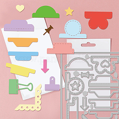 Углеродистая сталь разрезает трафареты DIY-WH0309-1542