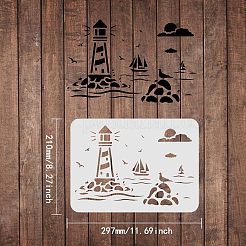 Große wiederverwendbare Zeichenschablonen aus Kunststoff&nbsp;DIY-WH0202-137