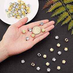 Тибетский стиль сплава цинка собака Прайнтс европейские бисер MPDL-PH0001-07-RS-WH