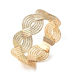 Электрофорез железные браслеты-манжеты для женщин BJEW-M057-02G