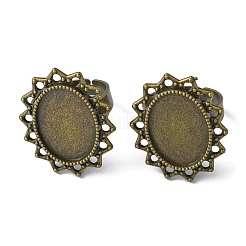 Регулируемые литые сеттинги площадку кольцо&nbsp;FIND-WH0110-463AB