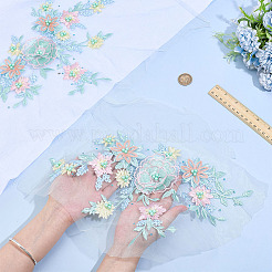 2 шт кружевная вышивка швейное волокно DIY-ME0001-42B