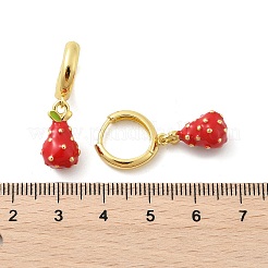 Латунные серьги обруча EJEW-S251-04C-G