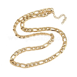 6 мм цепочка Фигаро из нержавеющей стали 304 для женщин NJEW-G177-02G