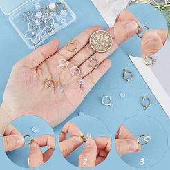 30шт 3 цвета латунные клипсы для серег KK-SC0003-26