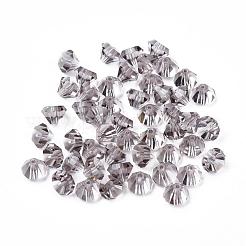 模造オーストリアクリスタルビーズ  グレードAAA  多面カット  ダイヤモンド  ダークスレートブルー  6x4mm  穴：0.7~0.9mm&nbsp;SWAR-F075-6mm-22