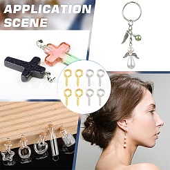 1200 шт. 2 вида цветов железный винт с ушком&nbsp;IFIN-YW0004-11