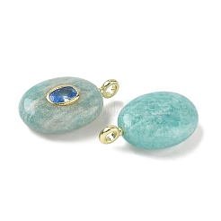 Pendenti in amazzonite naturale e zirconia cubica&nbsp;X-G-Z076-01G-18