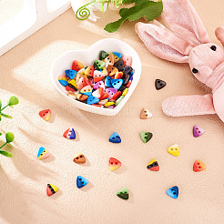 80 шт. фарфоровые пуговицы с 2 отверстиями PORC-PJ0001-02A