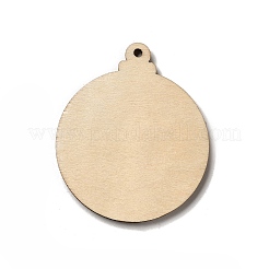 Деревянные подвески с односторонним принтом WOOD-H102-02H