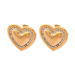 Pendientes de acero inoxidable 304 con rhinestone&nbsp;EJEW-K311-02G