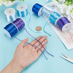 8 рулон нейлонового атласного шнура с плетением «ратейл» 8 стилей NWIR-BC0002-06B